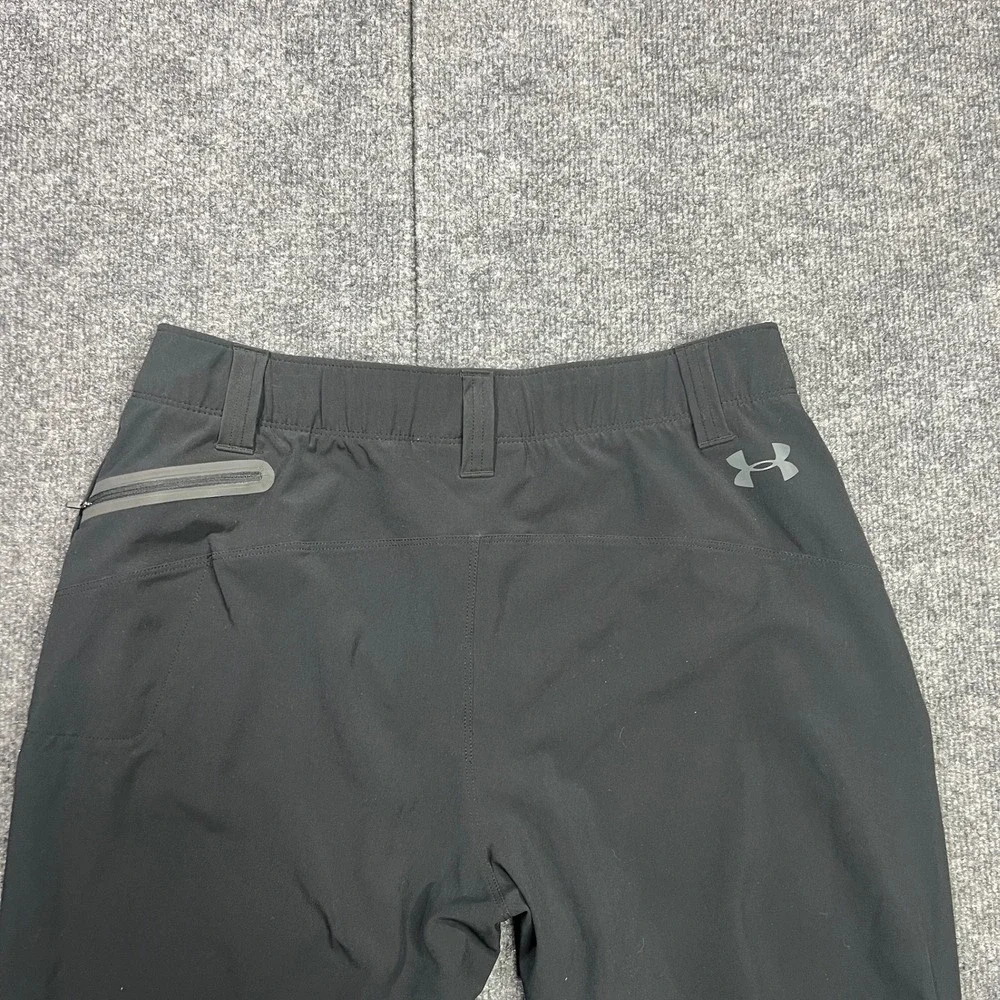 Under Armour Storm Fusion Mens 32 Golf Hiking Pants Fitted Black UPF-50+ 1331851